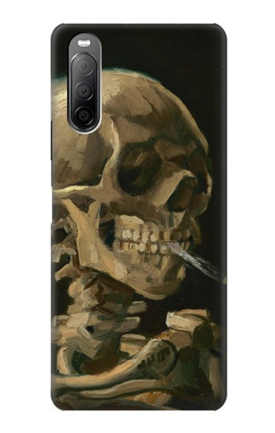 S3358 Vincent Van Gogh Skeleton Cigarette Case Cover Custodia per Sony Xperia 10 II