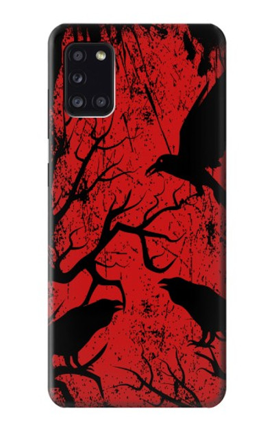 S3325 Crow Black Blood Tree Case Cover Custodia per Samsung Galaxy A31