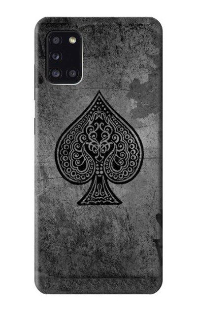 S3446 Black Ace Spade Case Cover Custodia per Samsung Galaxy A31