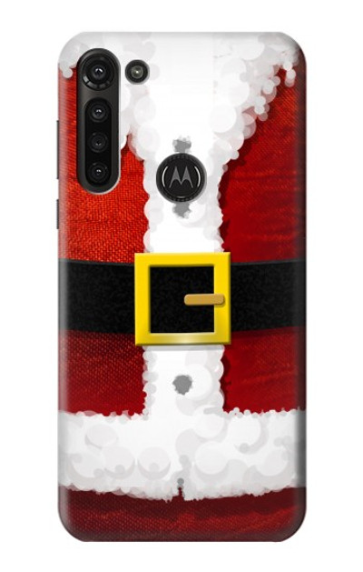 S2846 Christmas Santa Red Suit Case Cover Custodia per Motorola Moto G8 Power