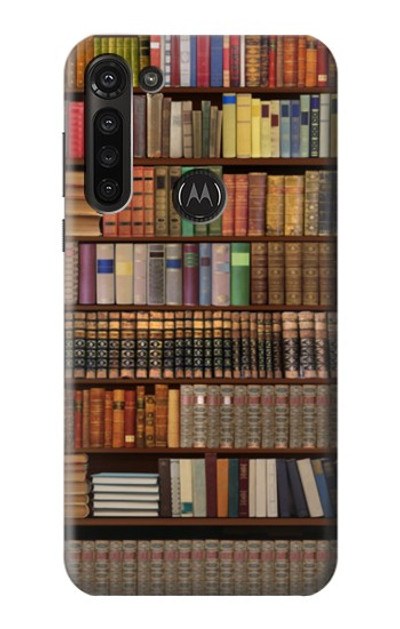 S3154 Bookshelf Case Cover Custodia per Motorola Moto G8 Power