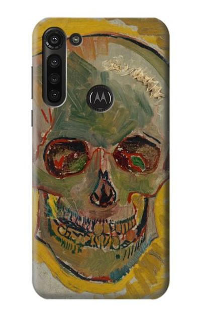 S3359 Vincent Van Gogh Skull Case Cover Custodia per Motorola Moto G8 Power