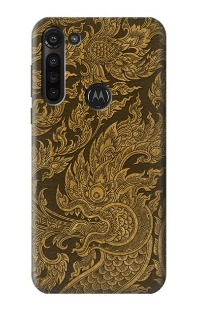 S3382 Thai Art Naga Case Cover Custodia per Motorola Moto G8 Power