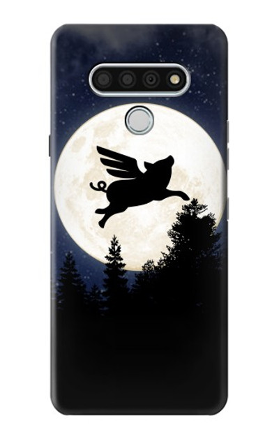 S3289 Flying Pig Full Moon Night Case Cover Custodia per LG Stylo 6