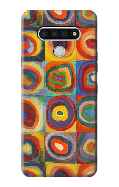 S3409 Squares Concentric Circles Case Cover Custodia per LG Stylo 6