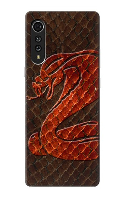 S0663 Cobra Snake Skin Case Cover Custodia per LG Velvet