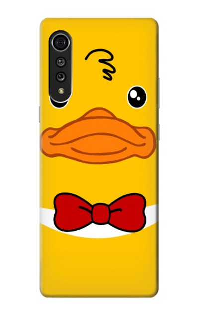 S2760 Yellow Duck Tuxedo Cartoon Case Cover Custodia per LG Velvet