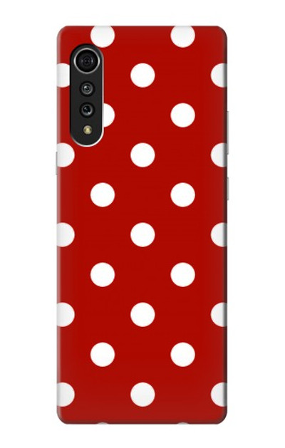 S2951 Red Polka Dots Case Cover Custodia per LG Velvet