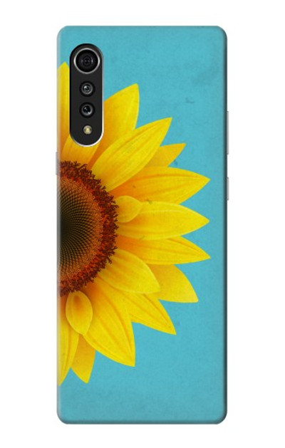 S3039 Vintage Sunflower Blue Case Cover Custodia per LG Velvet