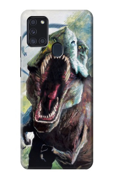 S1453 Trex Tyrannosaurus Rex Dinosaur Case Cover Custodia per Samsung Galaxy A21s