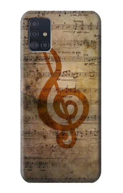 S2368 Sheet Music Notes Case Cover Custodia per Samsung Galaxy A51 5G