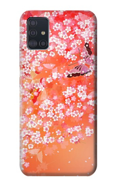 S2543 Japanese Kimono Style Flower Pattern Case Cover Custodia per Samsung Galaxy A51 5G S2543 Japanese Kimono Style Flower Pattern Case Cover Custodia per Samsung Galaxy A51 5G