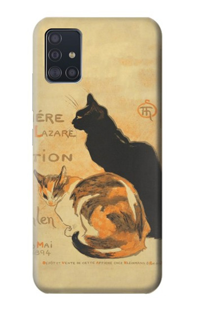 S3229 Vintage Cat Poster Case Cover Custodia per Samsung Galaxy A51 5G