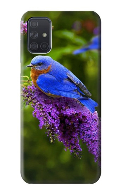 S1565 Bluebird of Happiness Blue Bird Case Cover Custodia per Samsung Galaxy A71 5G