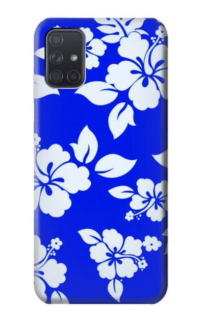 S2244 Hawaiian Hibiscus Blue Pattern Case Cover Custodia per Samsung Galaxy A71 5G