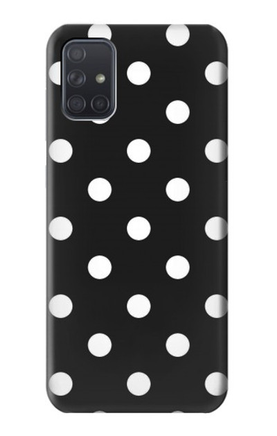 S2299 Black Polka Dots Case Cover Custodia per Samsung Galaxy A71 5G