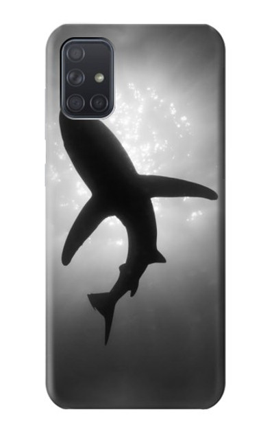 S2367 Shark Monochrome Case Cover Custodia per Samsung Galaxy A71 5G