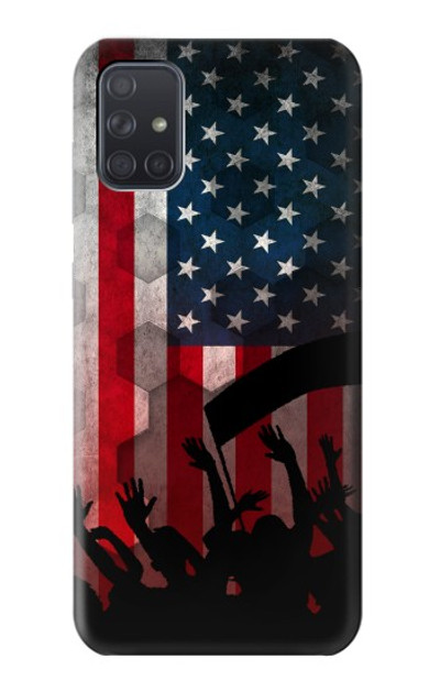 S2989 USA America Soccer Case Cover Custodia per Samsung Galaxy A71 5G