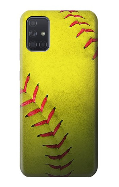 S3031 Yellow Softball Ball Case Cover Custodia per Samsung Galaxy A71 5G