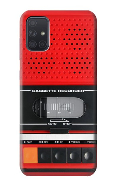 S3204 Red Cassette Recorder Graphic Case Cover Custodia per Samsung Galaxy A71 5G