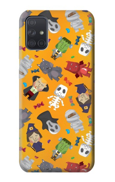 S3275 Cute Halloween Cartoon Pattern Case Cover Custodia per Samsung Galaxy A71 5G