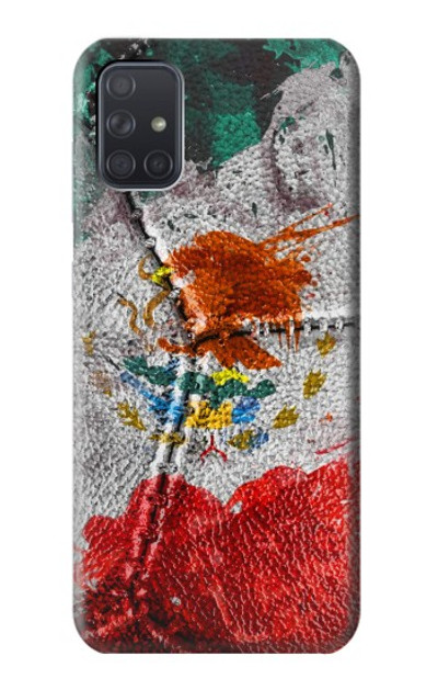 S3314 Mexico Flag Vinatage Football Graphic Case Cover Custodia per Samsung Galaxy A71 5G