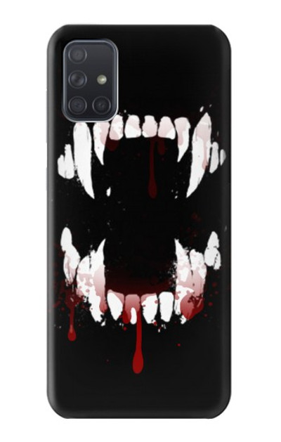 S3527 Vampire Teeth Bloodstain Case Cover Custodia per Samsung Galaxy A71 5G