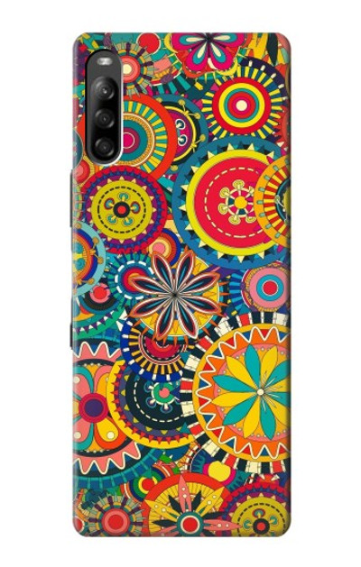 S3272 Colorful Pattern Case Cover Custodia per Sony Xperia L4