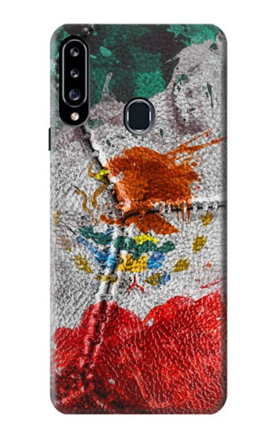 S3314 Mexico Flag Vinatage Football Graphic Case Cover Custodia per Samsung Galaxy A20s