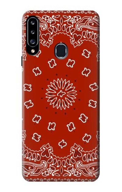 S3355 Bandana Red Pattern Case Cover Custodia per Samsung Galaxy A20s