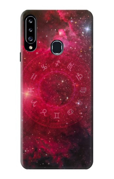 S3368 Zodiac Red Galaxy Case Cover Custodia per Samsung Galaxy A20s