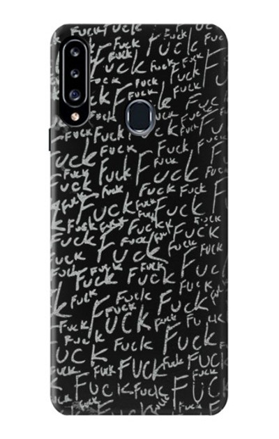 S3478 Funny Words Blackboard Case Cover Custodia per Samsung Galaxy A20s