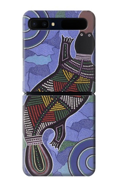 S3387 Platypus Australian Aboriginal Art Case Cover Custodia per Samsung Galaxy Z Flip 5G