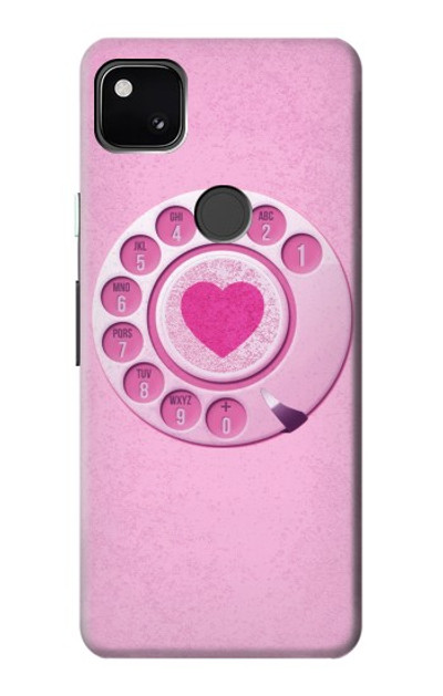 S2847 Pink Retro Rotary Phone Case Cover Custodia per Google Pixel 4a