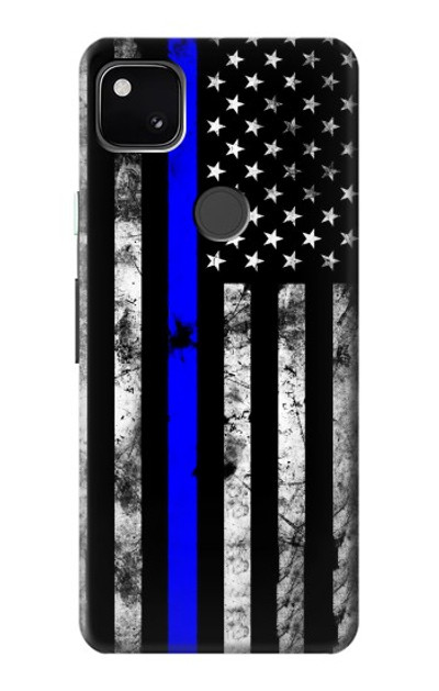 S3244 Thin Blue Line USA Case Cover Custodia per Google Pixel 4a