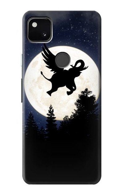 S3323 Flying Elephant Full Moon Night Case Cover Custodia per Google Pixel 4a