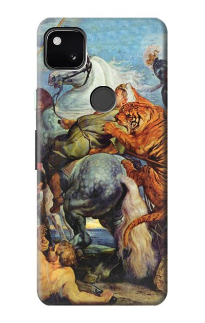 S3331 Peter Paul Rubens Tiger und Lowenjagd Case Cover Custodia per Google Pixel 4a