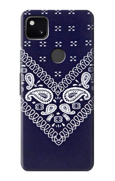 S3357 Navy Blue Bandana Pattern Case Cover Custodia per Google Pixel 4a