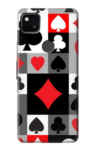 S3463 Poker Card Suit Case Cover Custodia per Google Pixel 4a