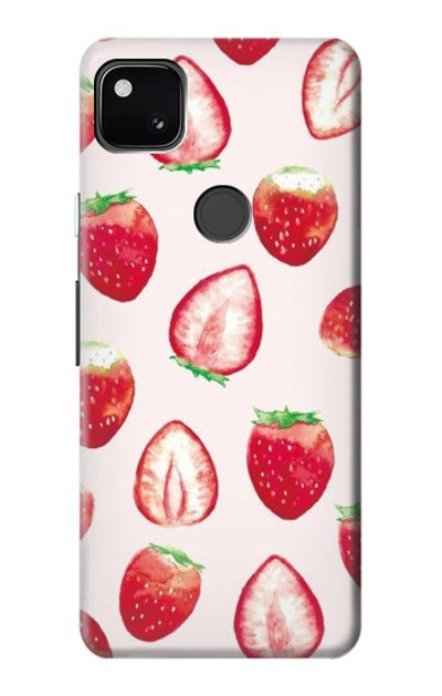 S3481 Strawberry Case Cover Custodia per Google Pixel 4a