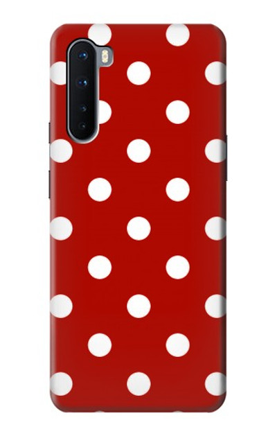 S2951 Red Polka Dots Case Cover Custodia per OnePlus Nord
