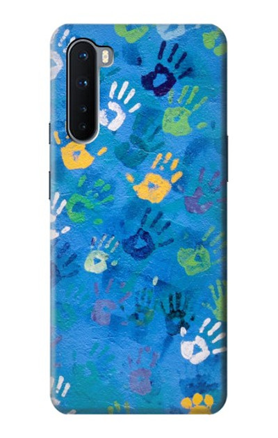 S3403 Hand Print Case Cover Custodia per OnePlus Nord