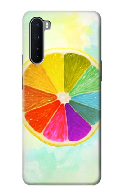 S3493 Colorful Lemon Case Cover Custodia per OnePlus Nord