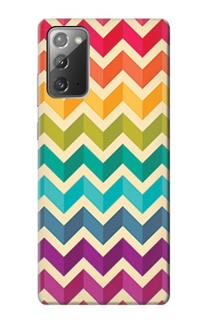 S2362 Rainbow Colorful Shavron Zig Zag Pattern Case Cover Custodia per Samsung Galaxy Note 20