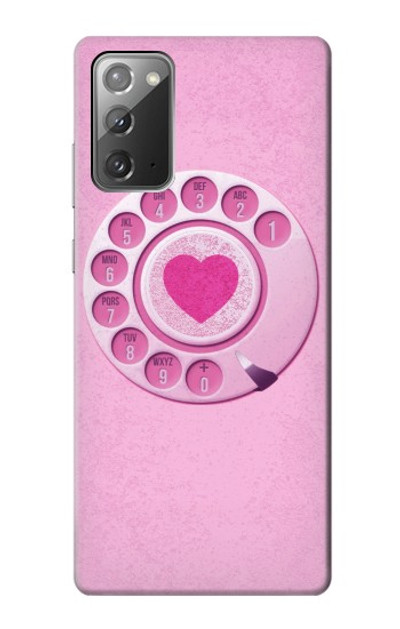 S2847 Pink Retro Rotary Phone Case Cover Custodia per Samsung Galaxy Note 20