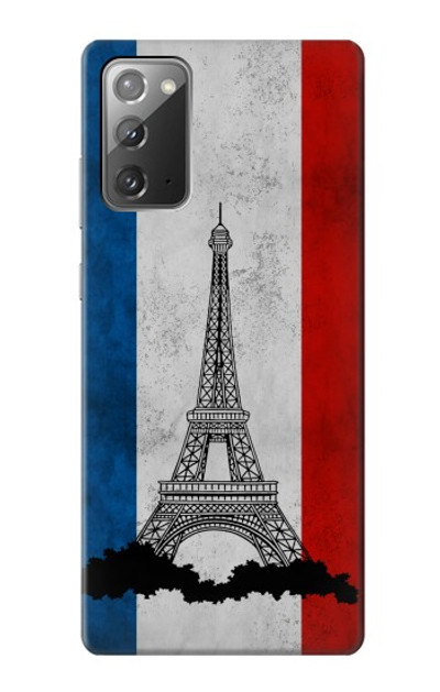 S2859 Vintage France Flag Eiffel Tower Case Cover Custodia per Samsung Galaxy Note 20