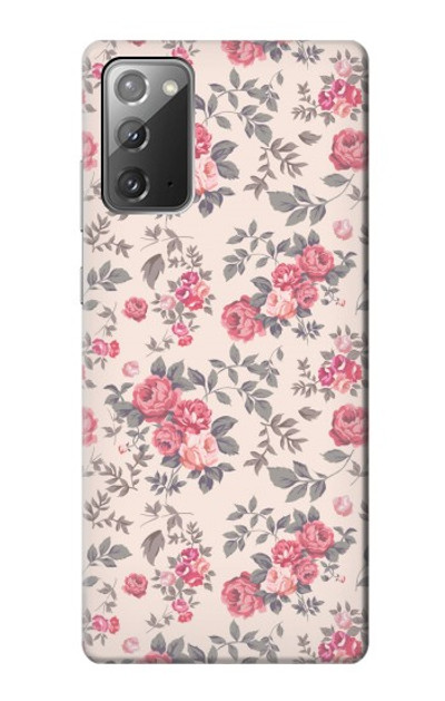 S3095 Vintage Rose Pattern Case Cover Custodia per Samsung Galaxy Note 20