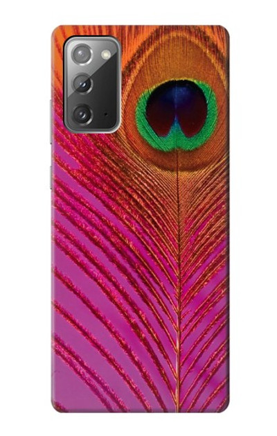 S3201 Pink Peacock Feather Case Cover Custodia per Samsung Galaxy Note 20