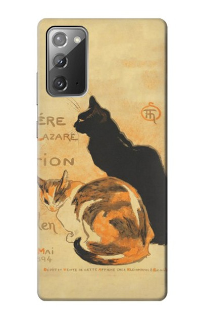 S3229 Vintage Cat Poster Case Cover Custodia per Samsung Galaxy Note 20