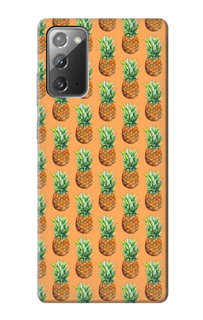 S3258 Pineapple Pattern Case Cover Custodia per Samsung Galaxy Note 20